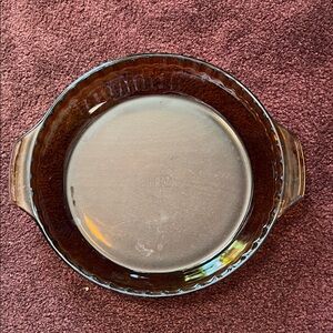Anchor Hocking Round Glass Baking Dish - Brown